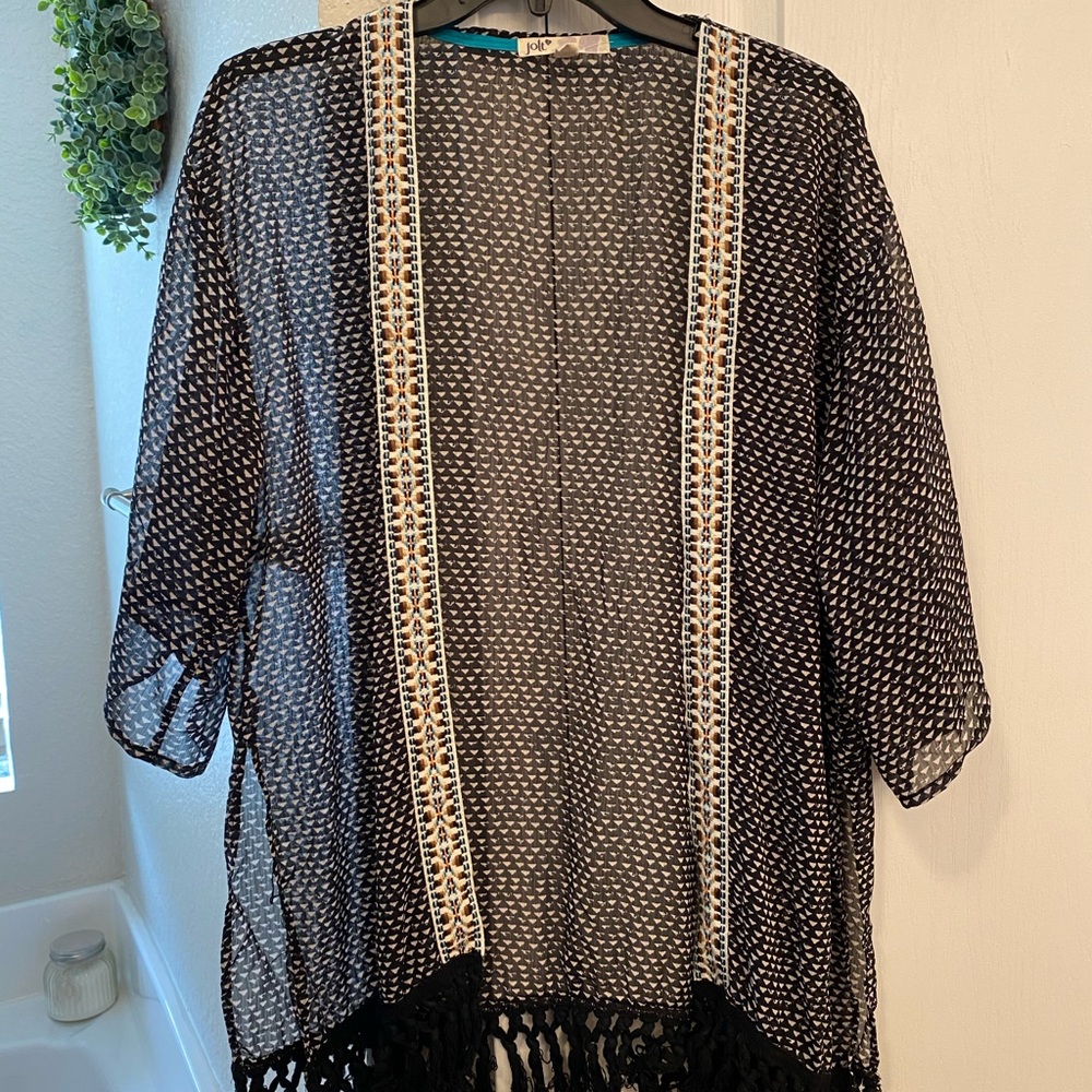 Kimono with Fringe Detail